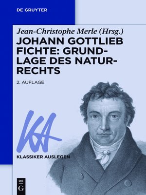 cover image of Johann Gottlieb Fichte
